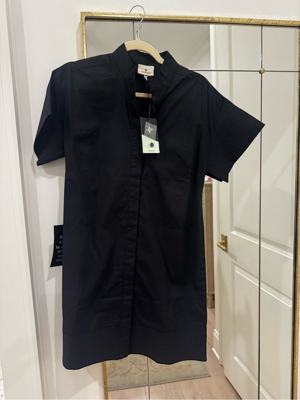 Tuckernuck Black Short-Sleeve Shirt Dress